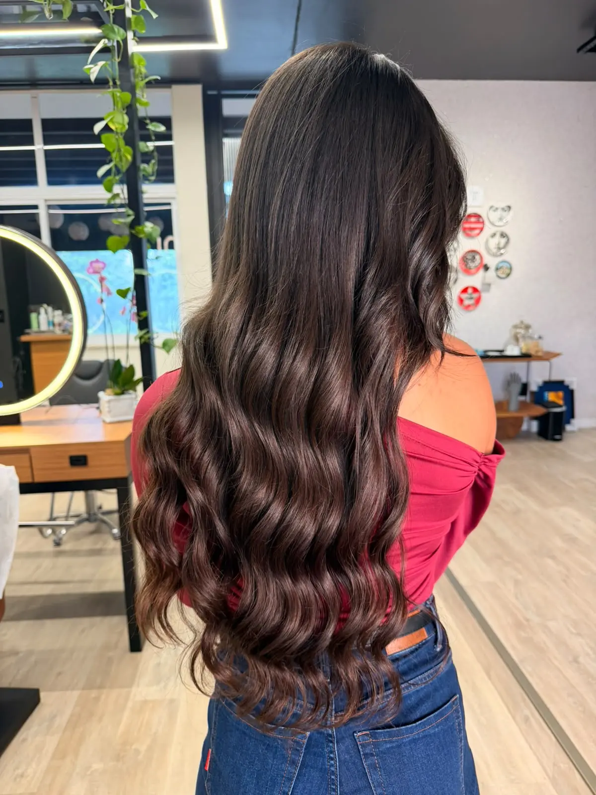Aplicação de mega hair fita adesiva em Timbó